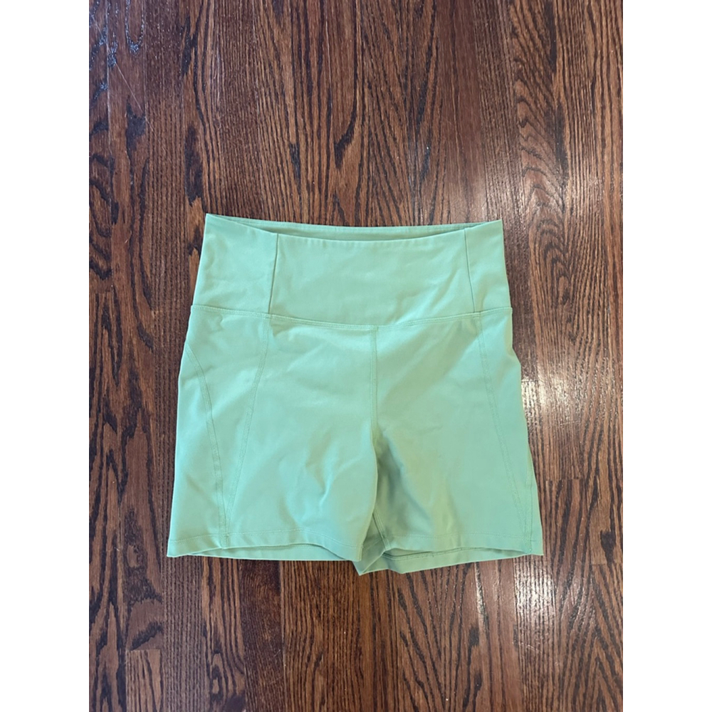 Women's Girlfriend Collective Green Bike Shorts L
